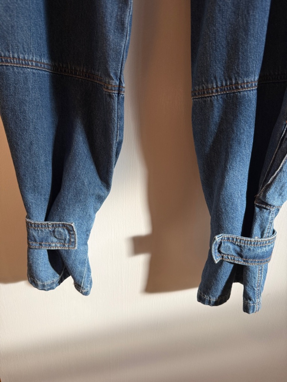 Torn by Ronny Kobo Dark Blue Denim Jeans with Gold Stitching - Picture 9 of 9